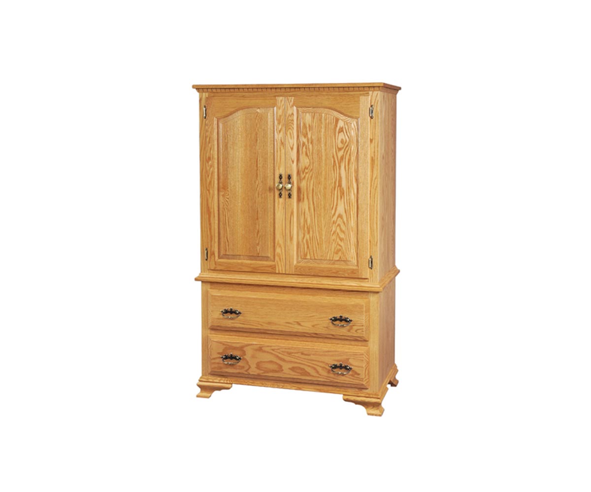 Heirloom Armoire with Two Shelves Don's Home Furniture