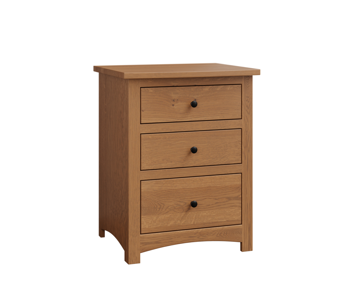 Elite 3 Drawer Nightstand