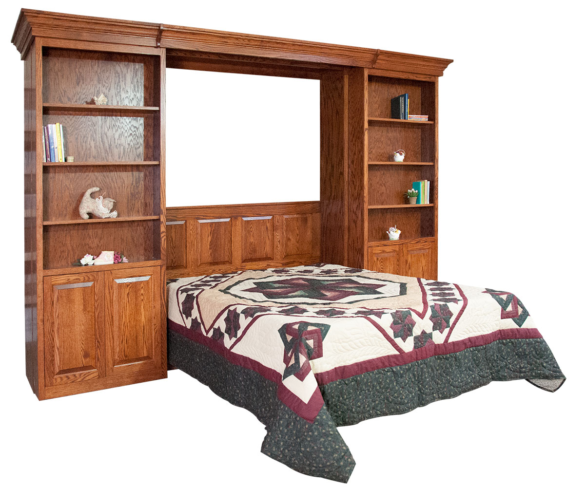 Library Bookcase Bed With Crown Molding - Image 2