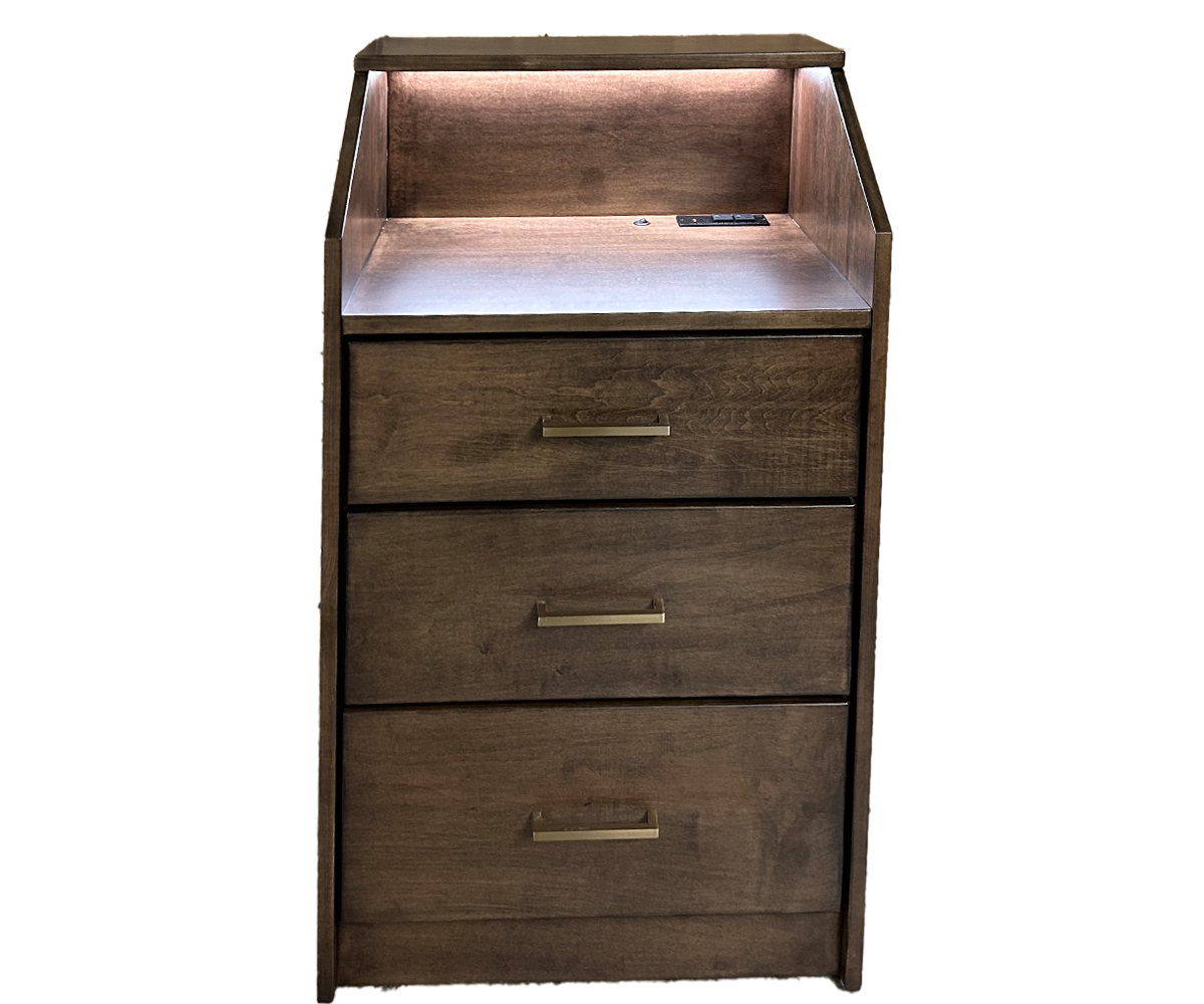 Brunswick Lighted Nightstand Plus