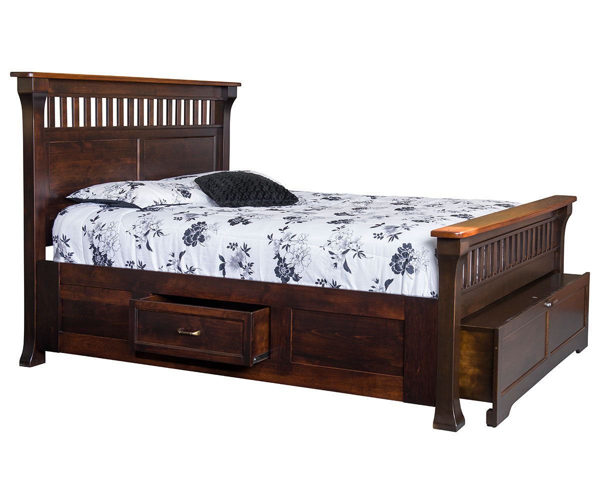 Bloomdale Bed With Pullout Footboard - Image 3