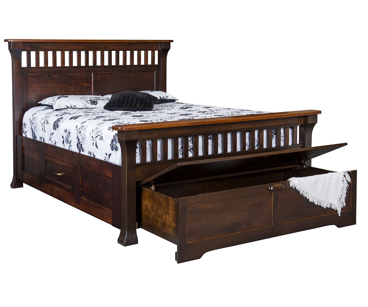 Bloomdale Bed With Pullout Footboard - Image 2
