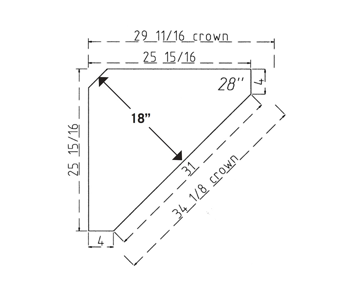 NDH Deluxe 28" Corner Hutch - Image 2