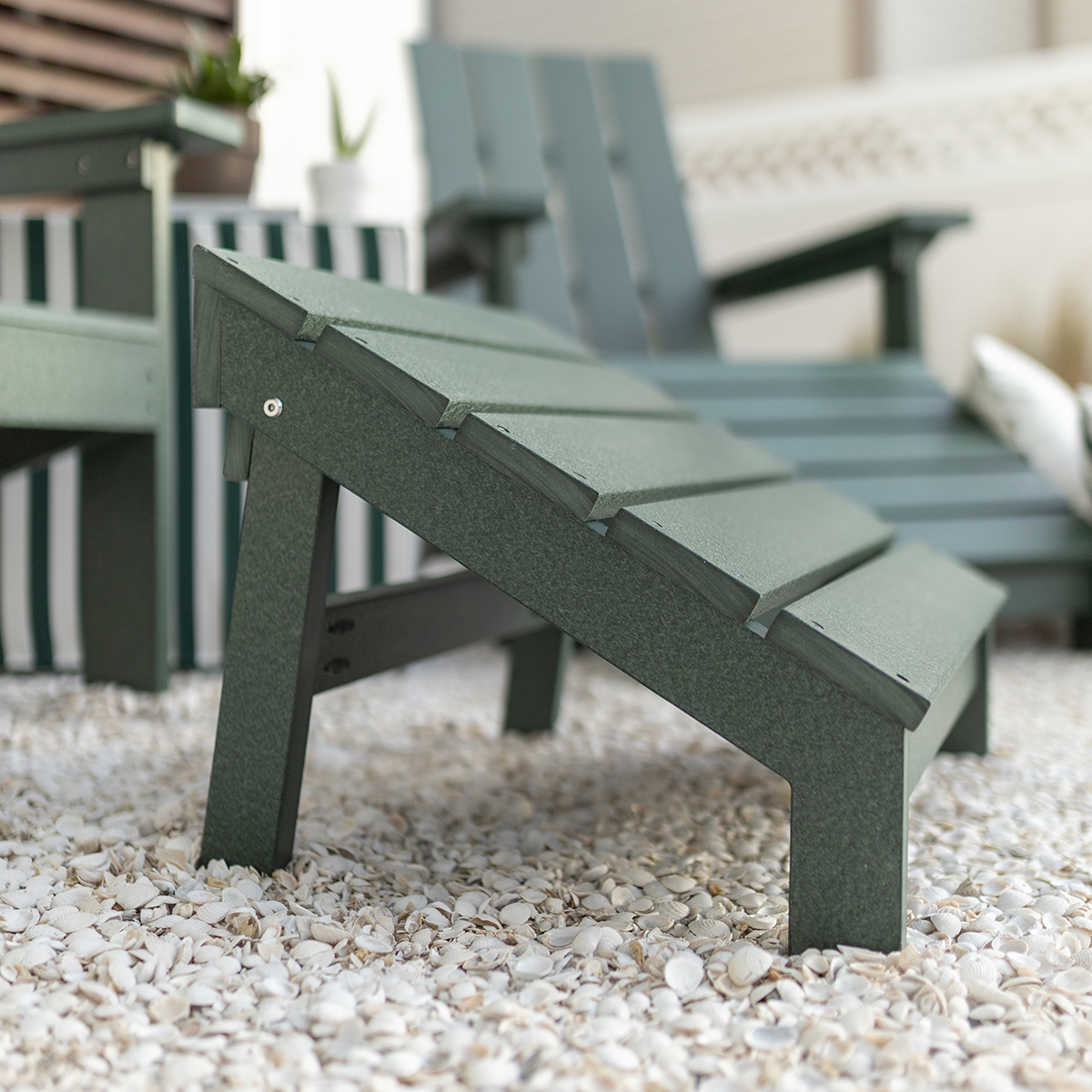 Folding Mayhew Adirondack Footstool - Image 2