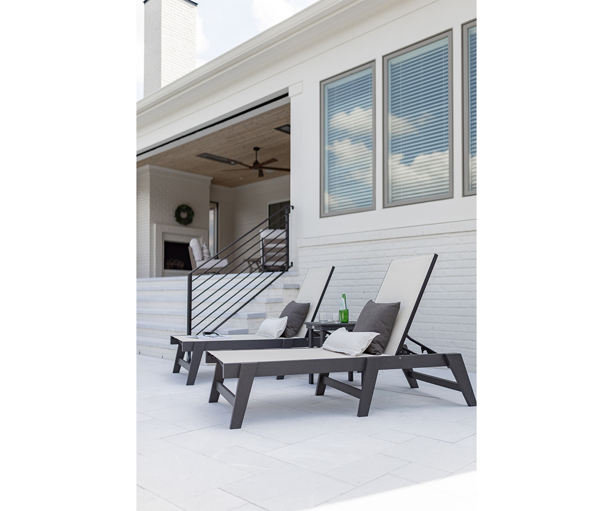 Mayhew Sling Chaise Lounge without Arms - Image 2