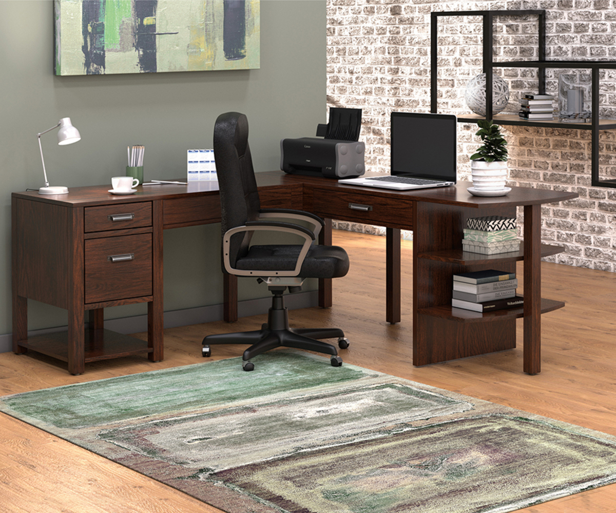 Wakefield L-Desk With Shelves - Image 3