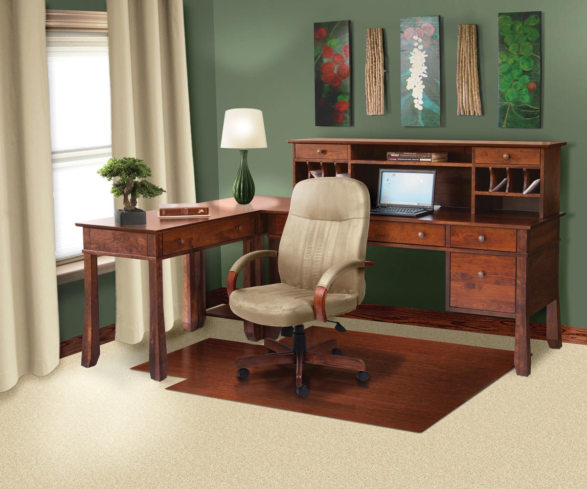 Craftsman Computer Desk And Hutch - Image 4