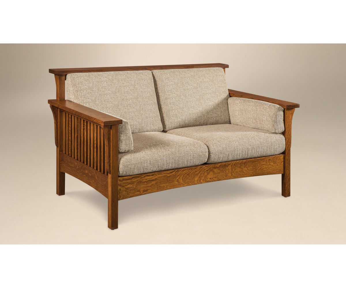 Highback Slat Loveseat