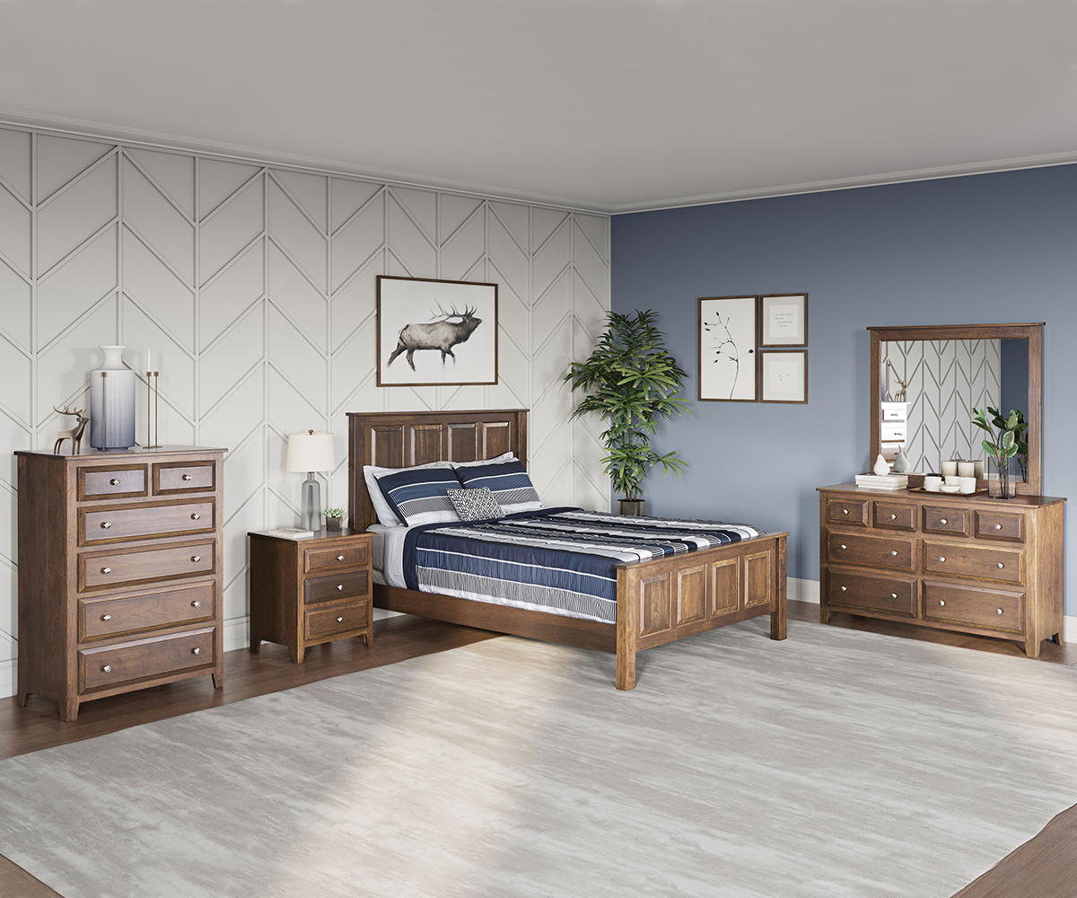 Traditional 3 Drawer Nightstand - Image 2