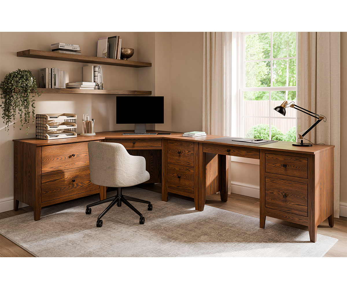 Ashton Lateral File Cabinet and Hutch - Image 2