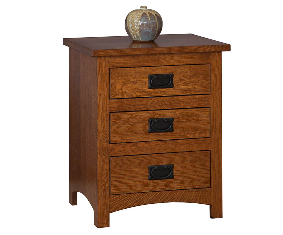 Michaels Mission 3 Drawer Nightstand
