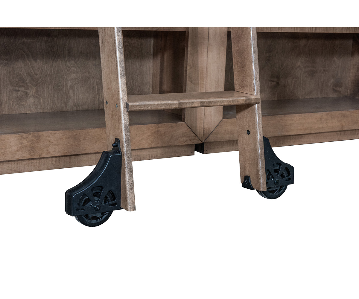 Lexus Rolling Ladder Bookcase with Ladder - Image 4