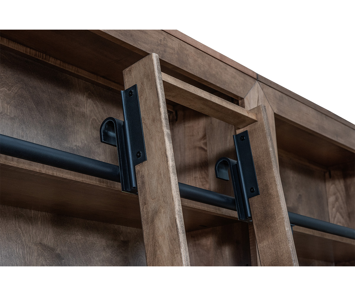 Lexus Rolling Ladder Bookcase with Ladder - Image 3