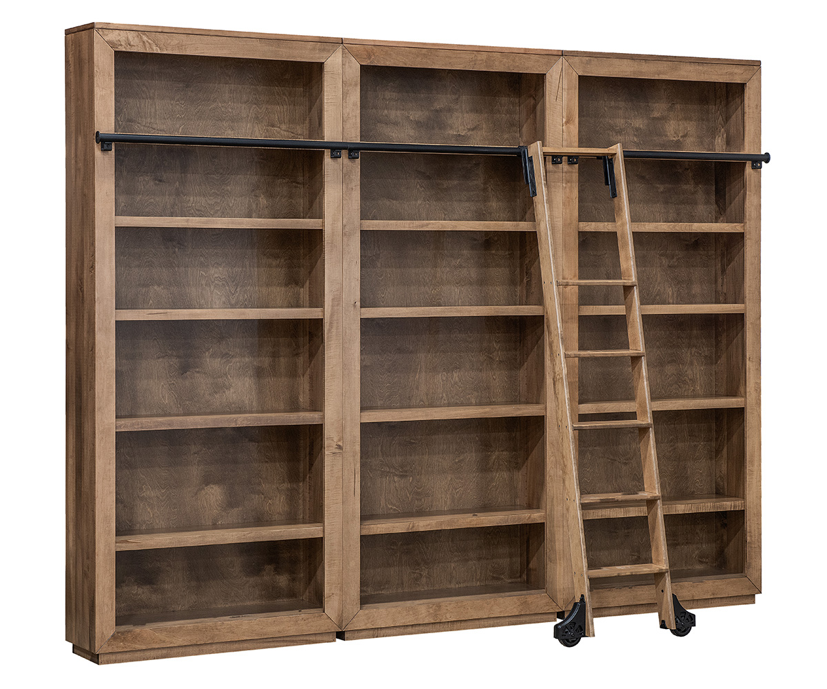 Lexus Rolling Ladder Bookcase with Ladder