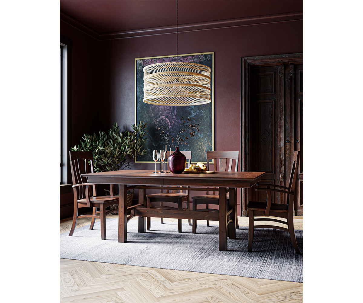 Bridgeport Trestle Table Collection - Image 2