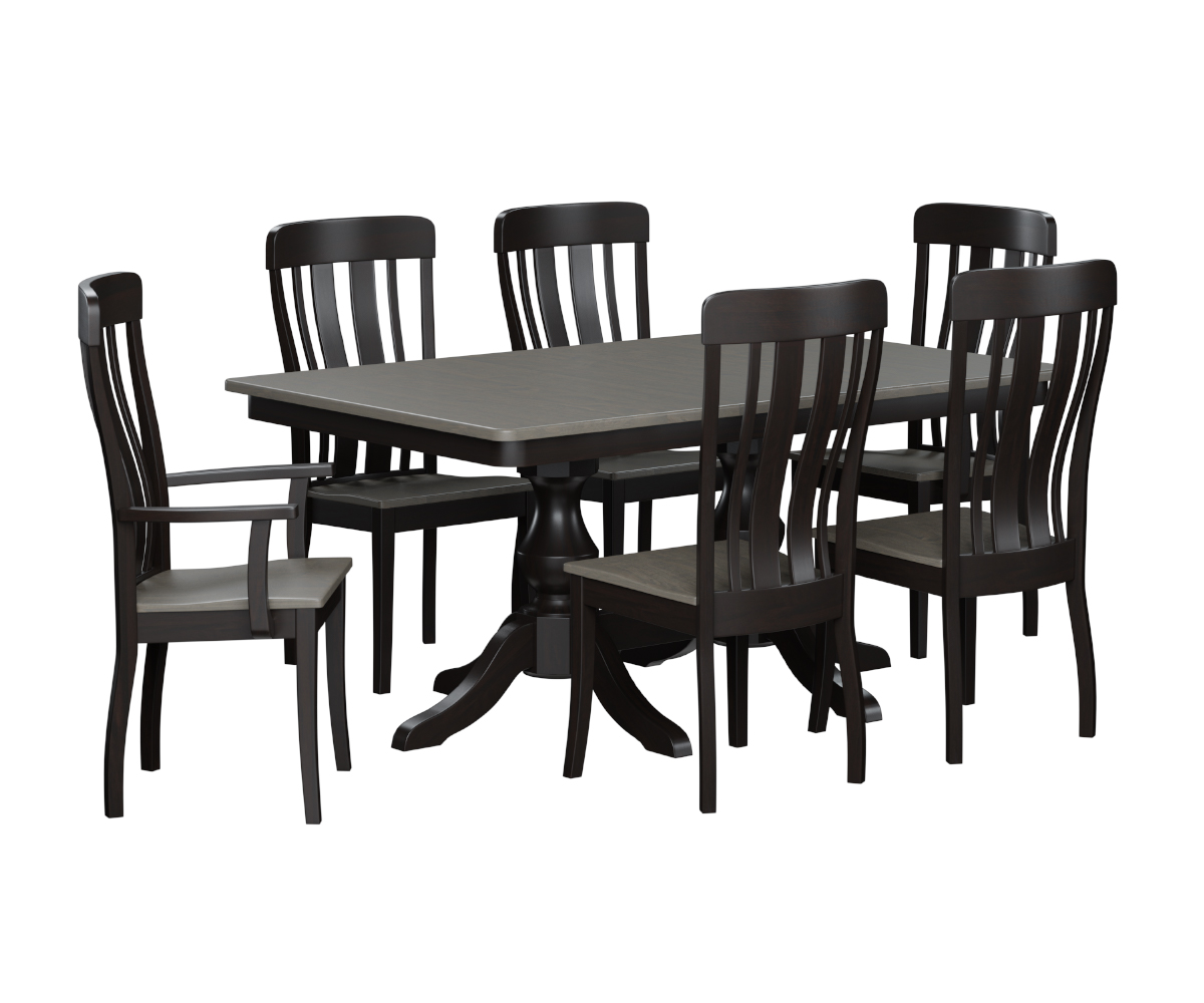 Denver Double Pedestal Table - Image 3