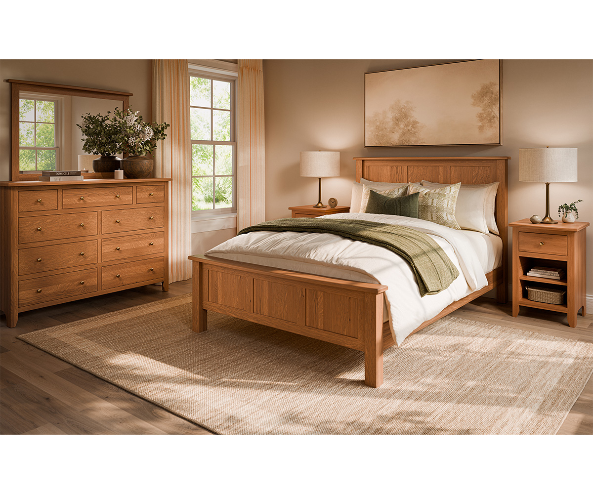 Classic Shaker 3 Drawer Nightstand - Image 2