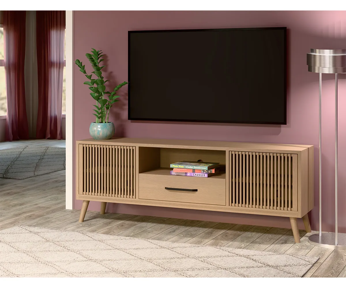 Arden TV Stand - One Drawer - Image 2