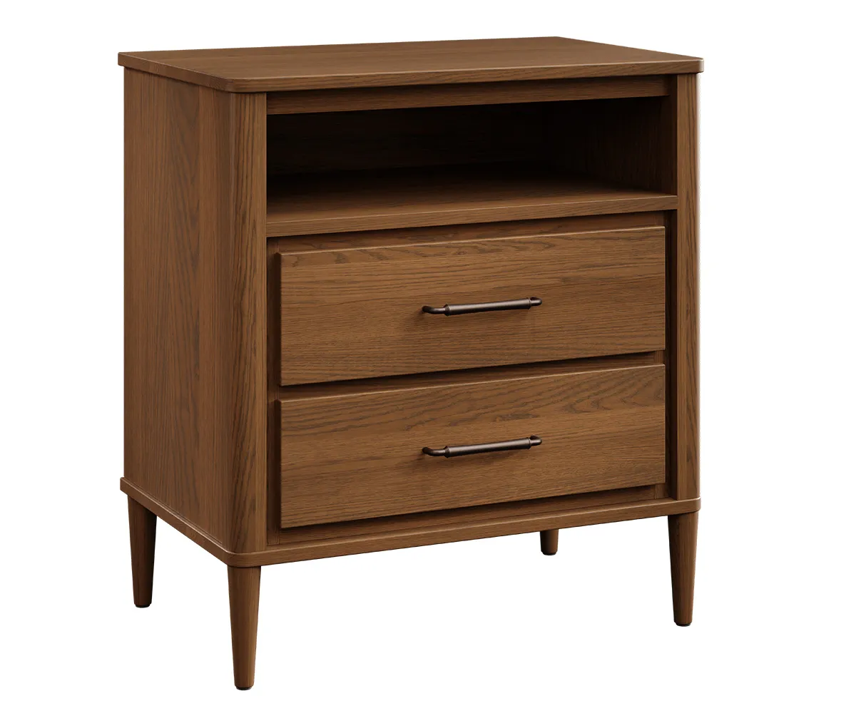 Contour 2 Drawer Open Nightstand