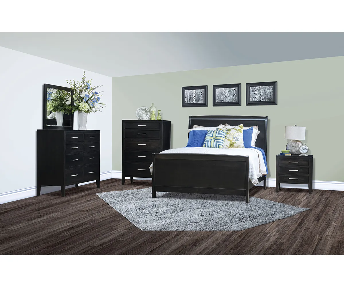 Barrington Bed with Wood Panels - Image 3