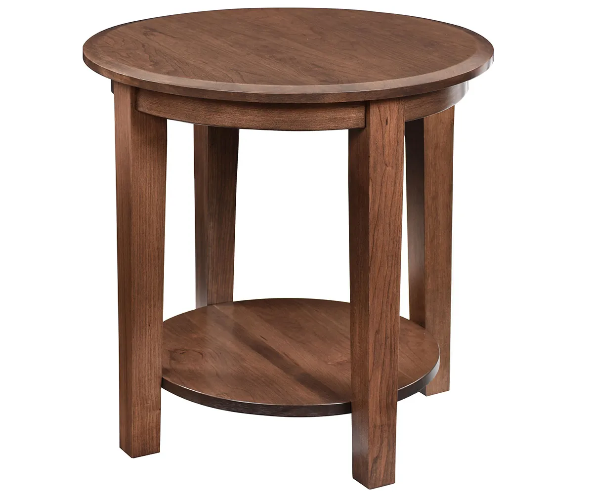 Deluxe Shaker Round End Table - 24"